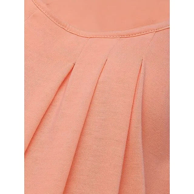 Women's Tank Top Camisole Plain Black White Light Green Sleeveless Casual Hawaiian Basic Round Neck Regular Fit