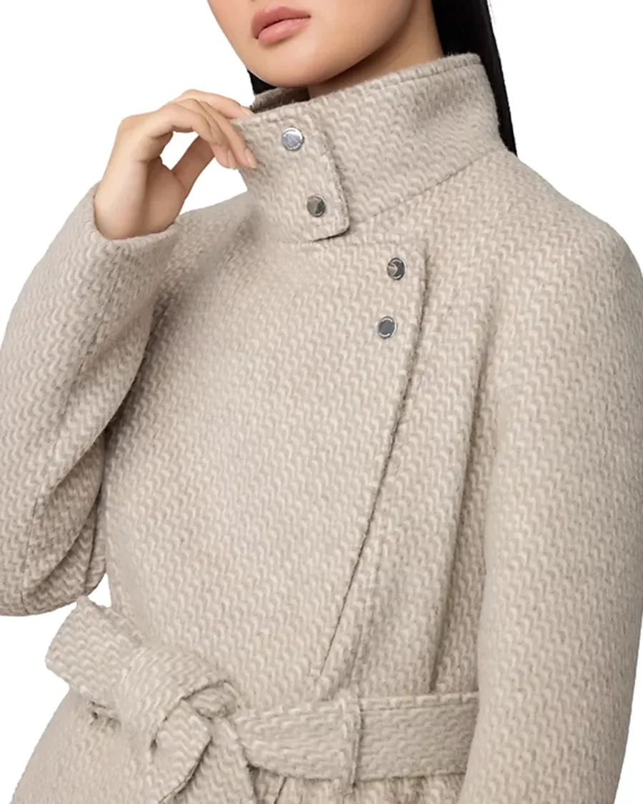 Long Sleeves Collar Belted Coat