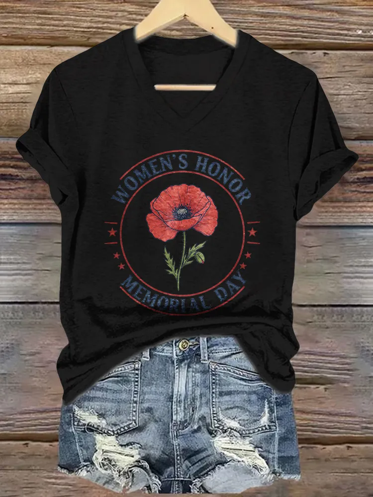 Women'S Honor Memorial Day T-Shirt