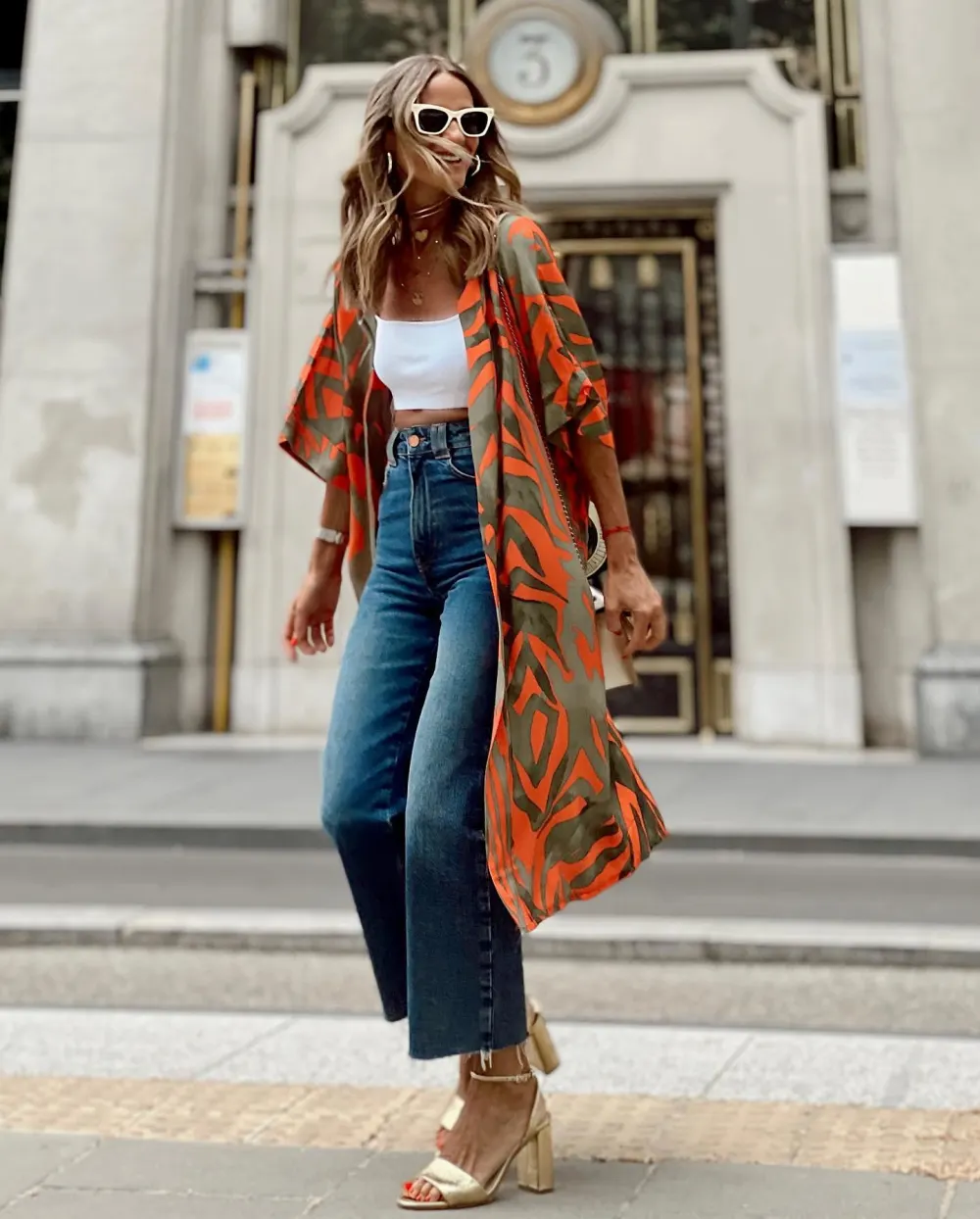 Summer Street Fashion Print Beach Shirt Air Conditioning Shirt Sun Protection Shirt