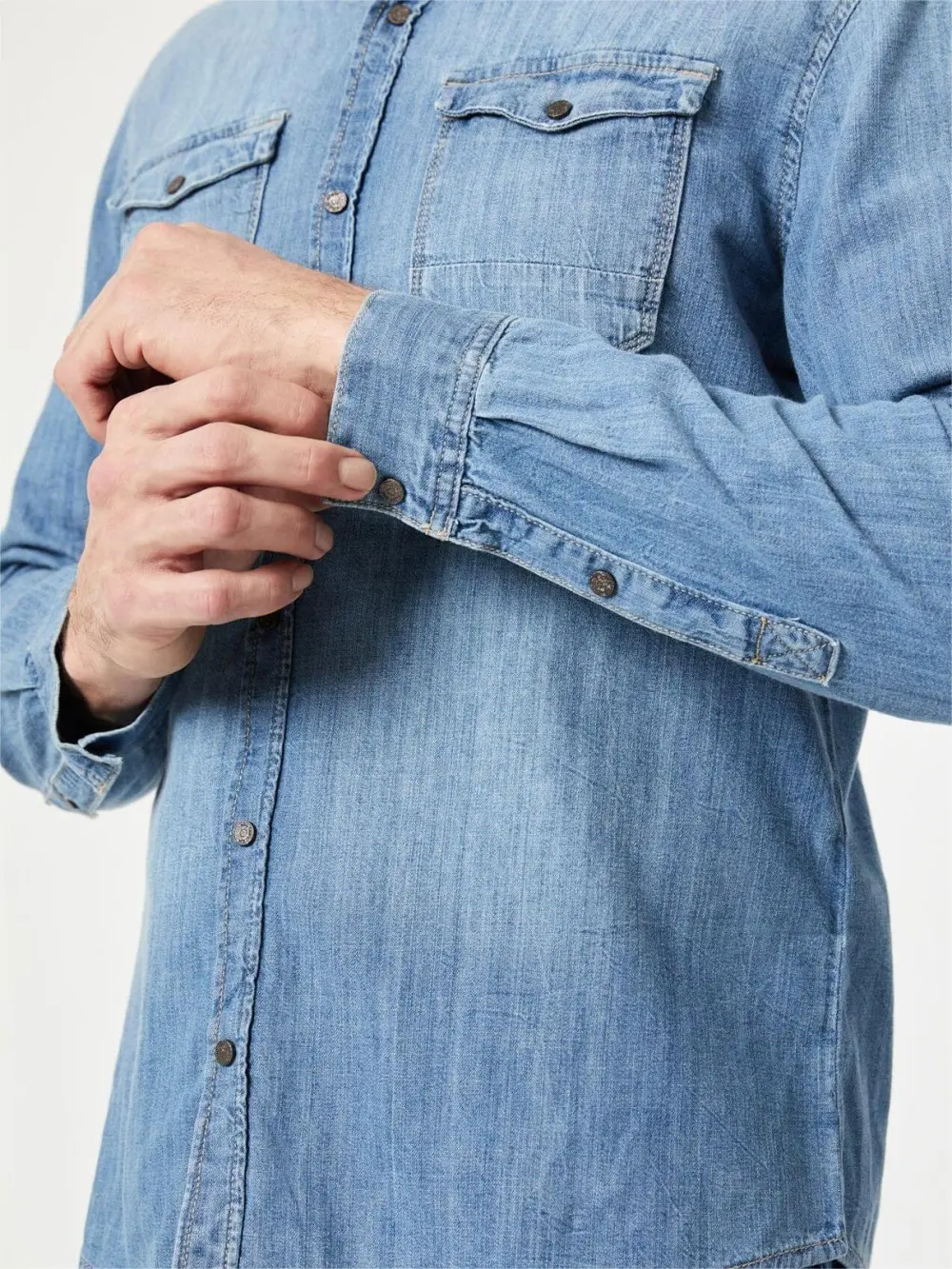 Dark Navy Double - Pocket Men's Shirt