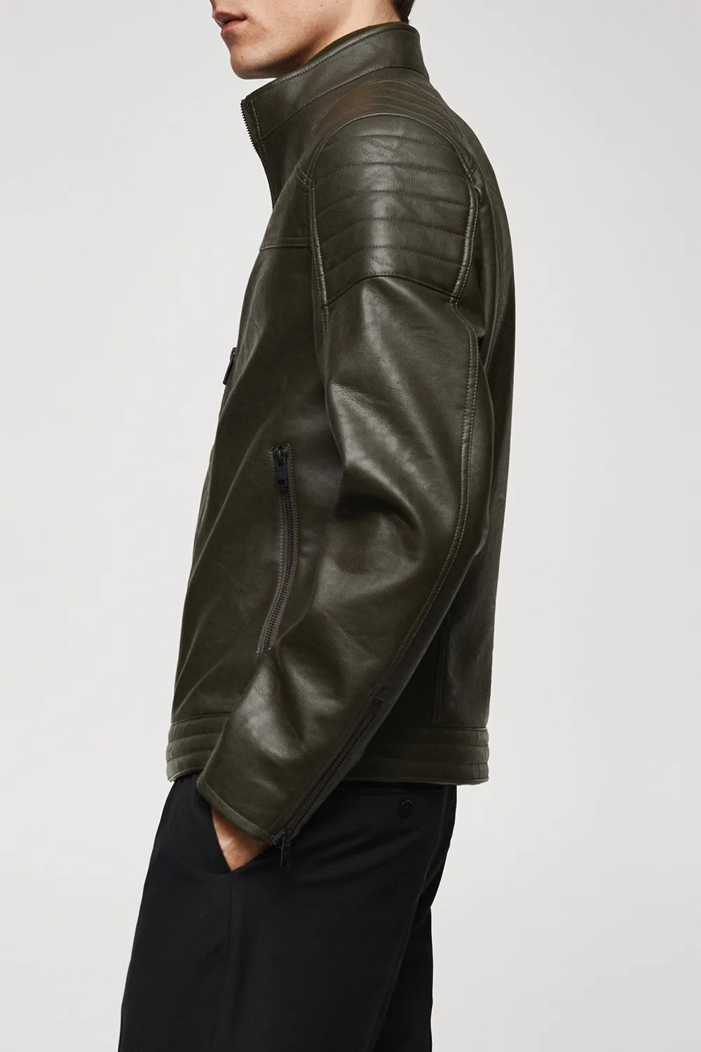 Nappa Leather-Effect Jacket