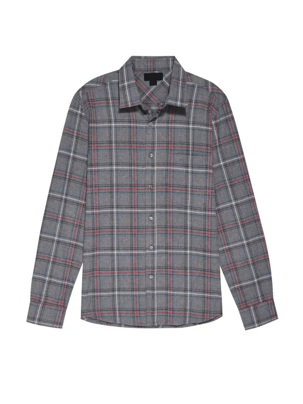 Round Neck Buttons Front Colorblock Casual Top