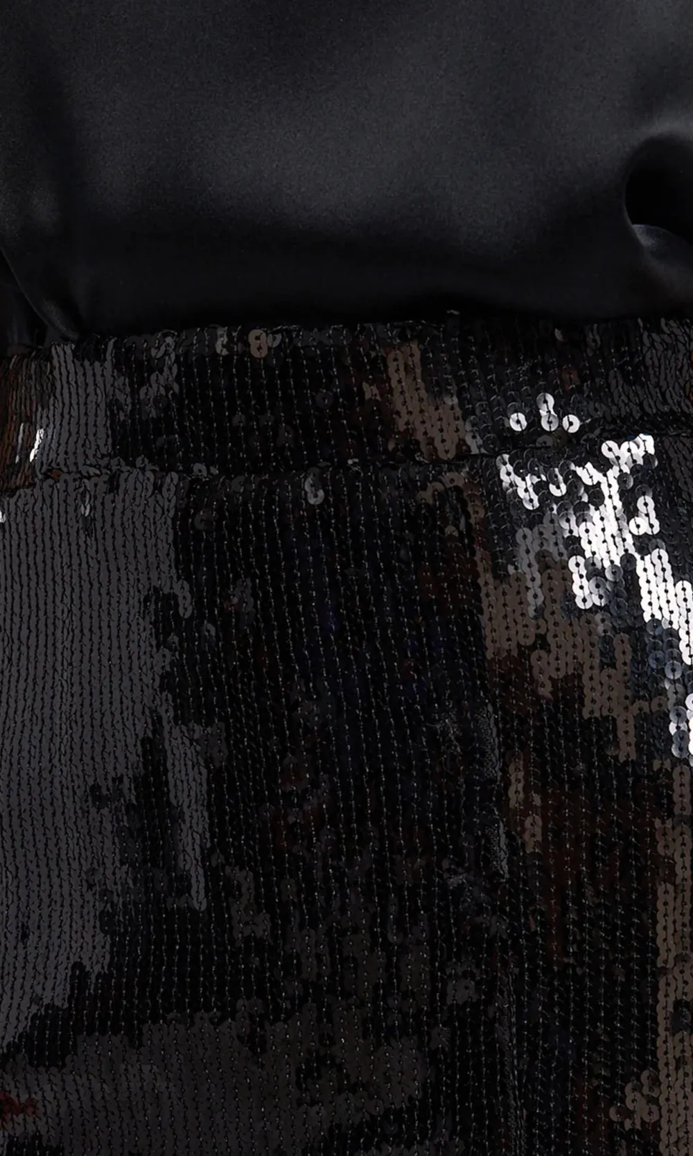 Black Sequin Skirt