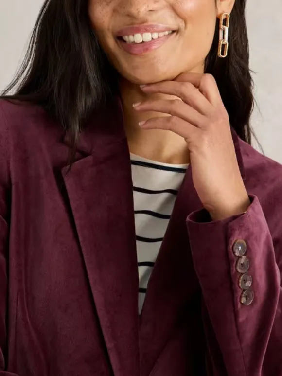 Organic Cotton Velvet Blazer