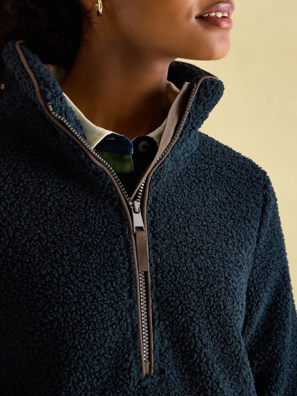 Navy Quarter Zip Fleece