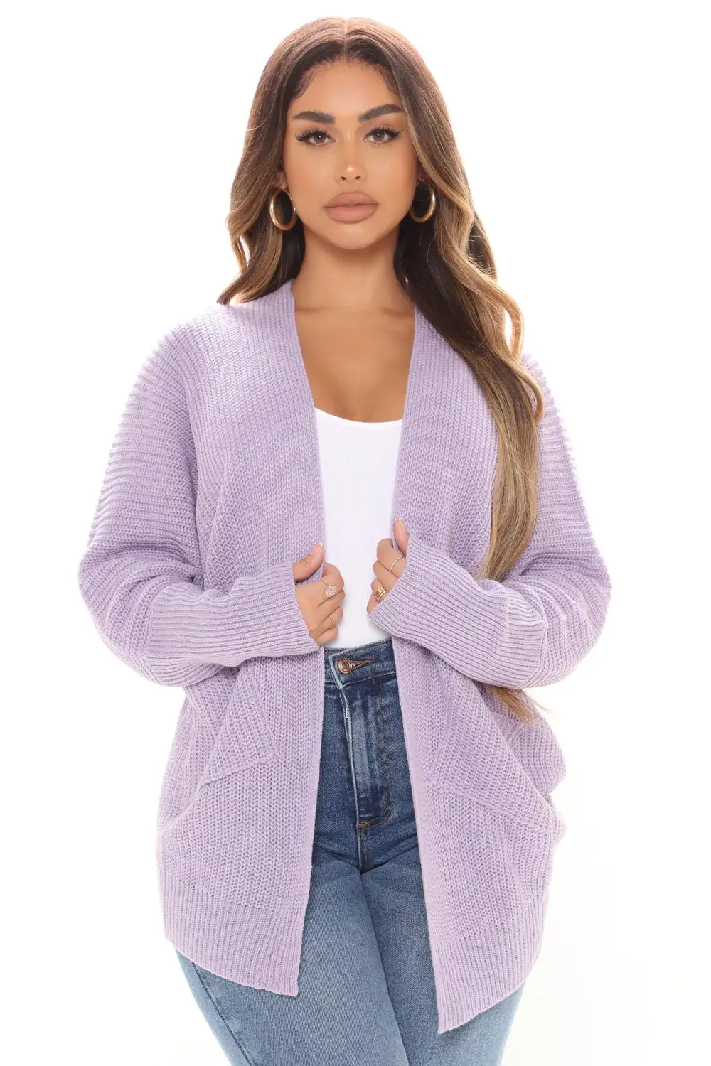 Just Go With It Cardigan - Lavender
