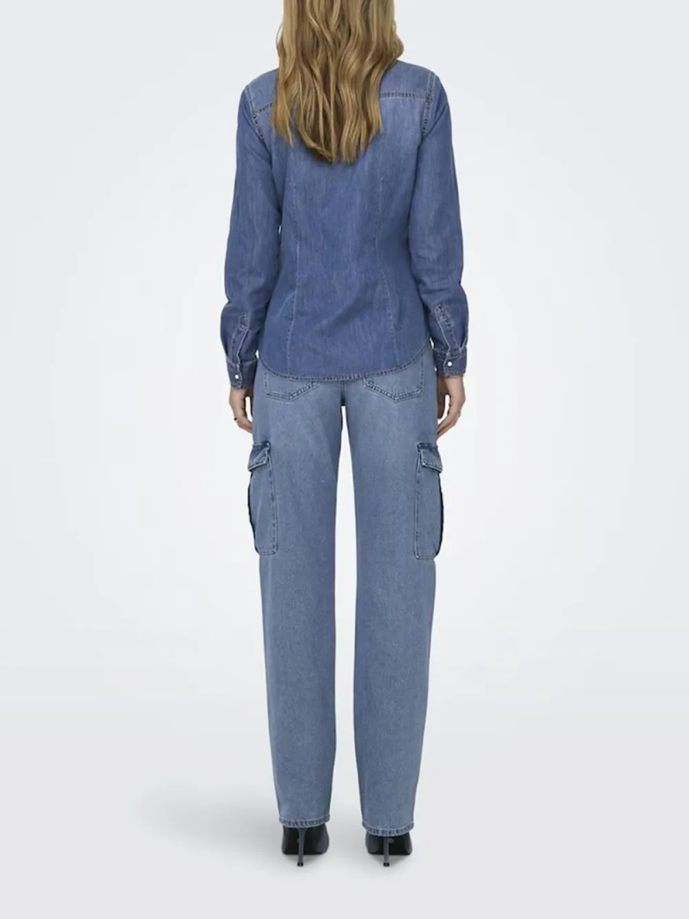 Breast Pocket Casual Style Blouses