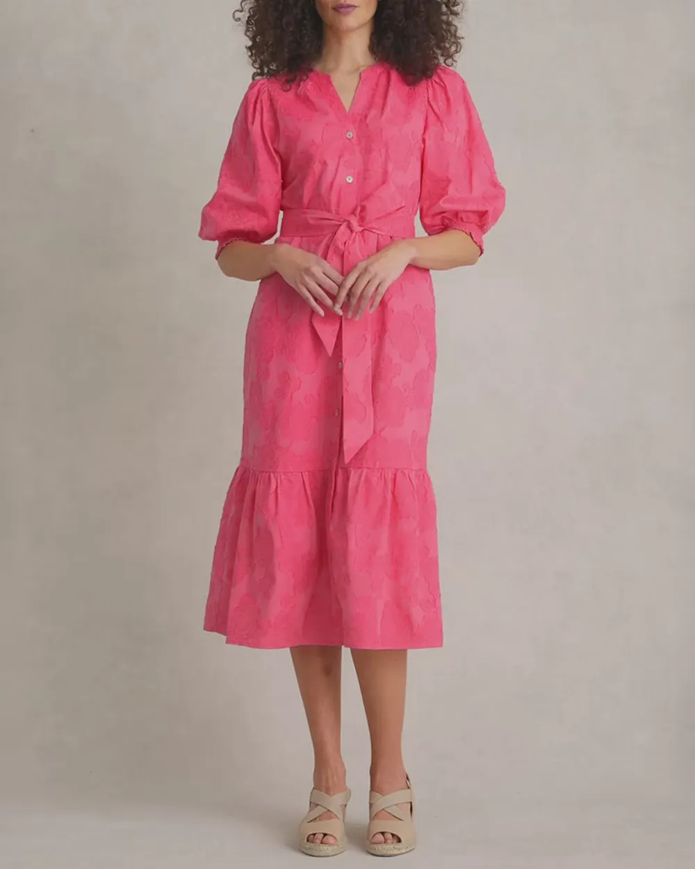 Smock Detail Cotton Dress