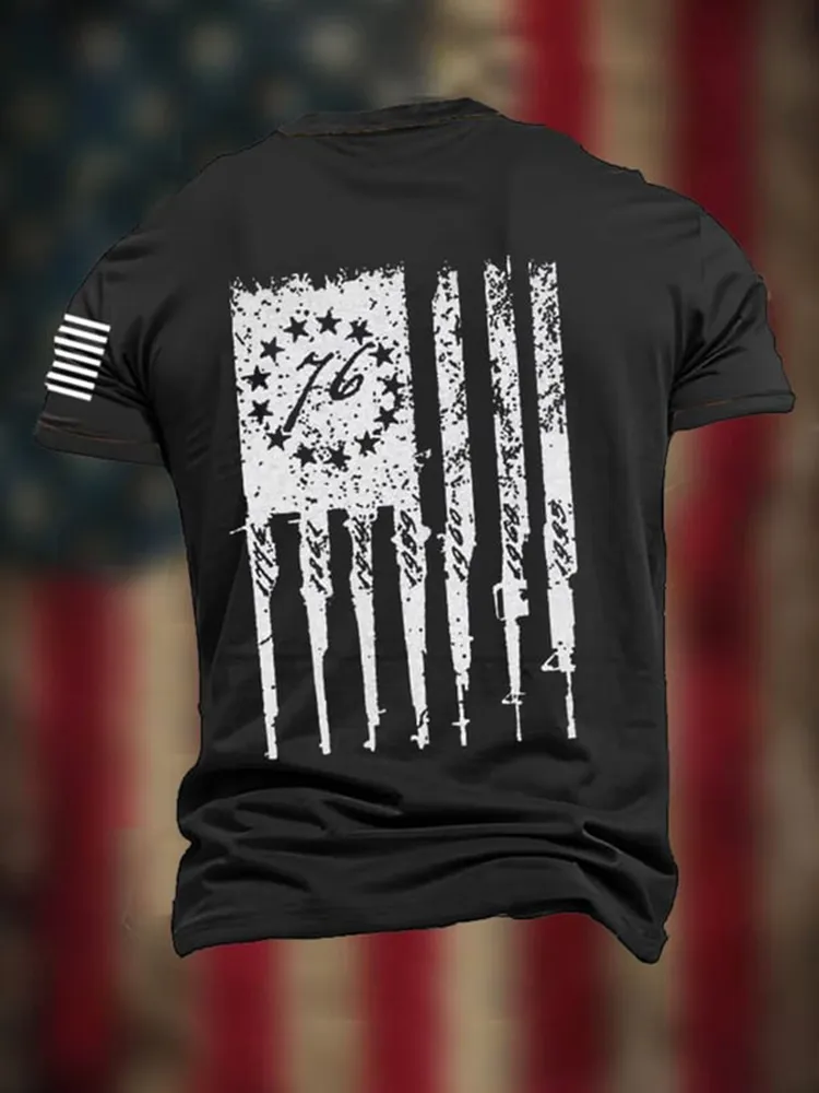 Men'S Shirt We The People Round-Neck Short-Sleeved T-Shirt