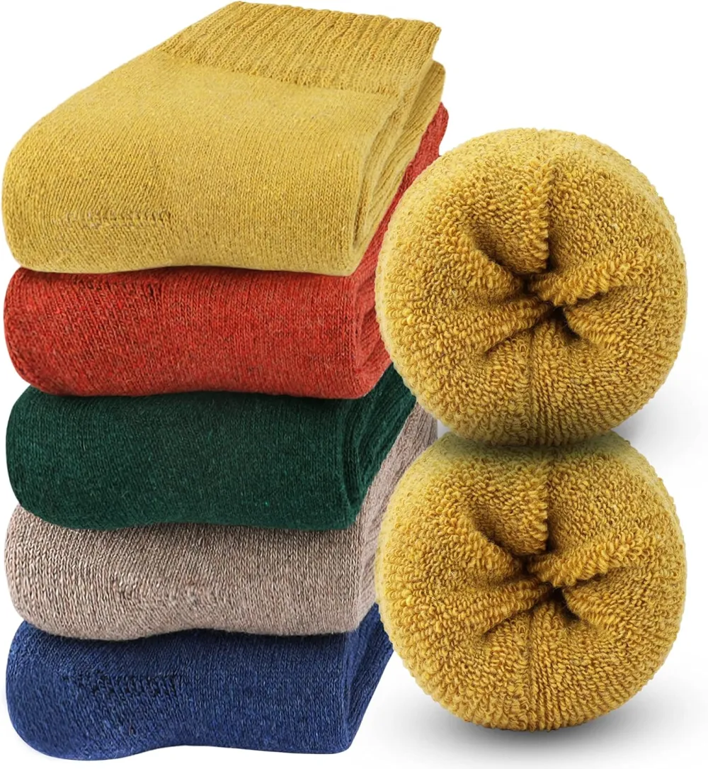 Jeasona Wool Socks for Women Warm Winter Thermal Thick Socks Gifts for Women Mom