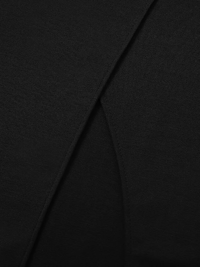 Women‘s Party Dress Black Dress Formal Dress Formal Evening Party Graduation Long Dress Maxi Dress Fashion Party V Neck Short Sleeve Patchwork Split 2023 Black Pure Color S M L XL 2XL