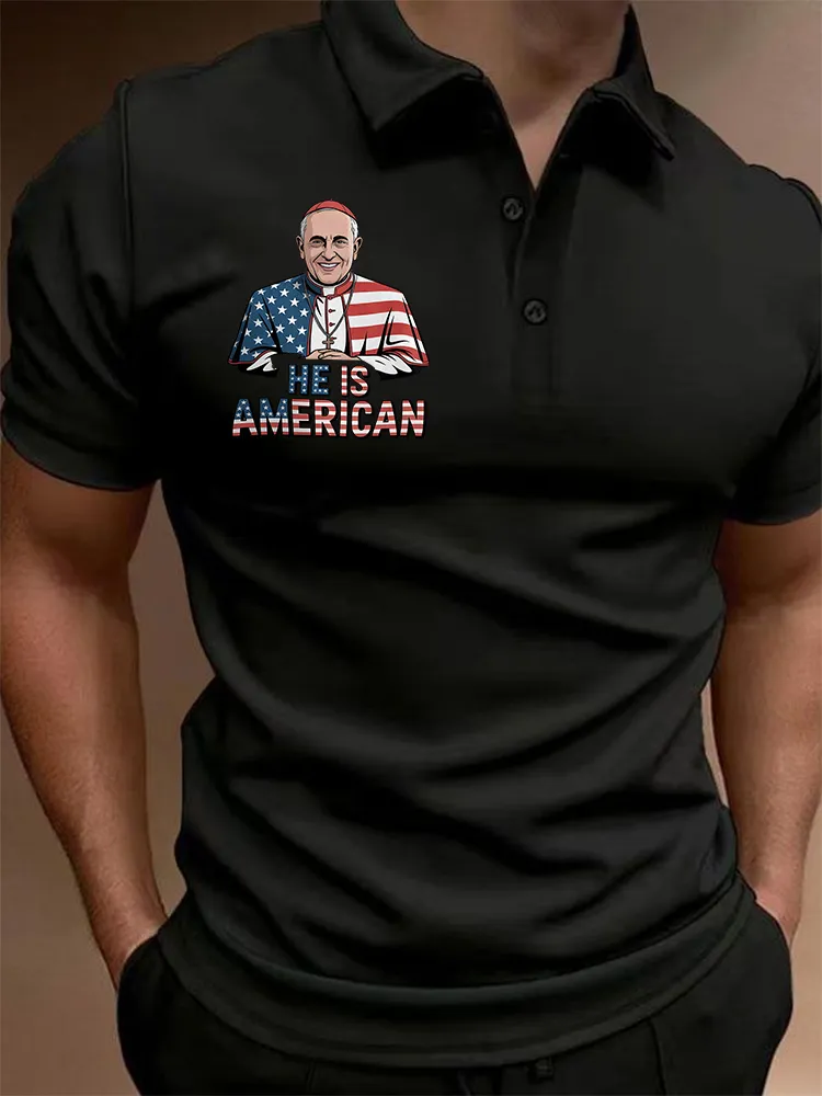 Men's He Is America Polo Shirt
