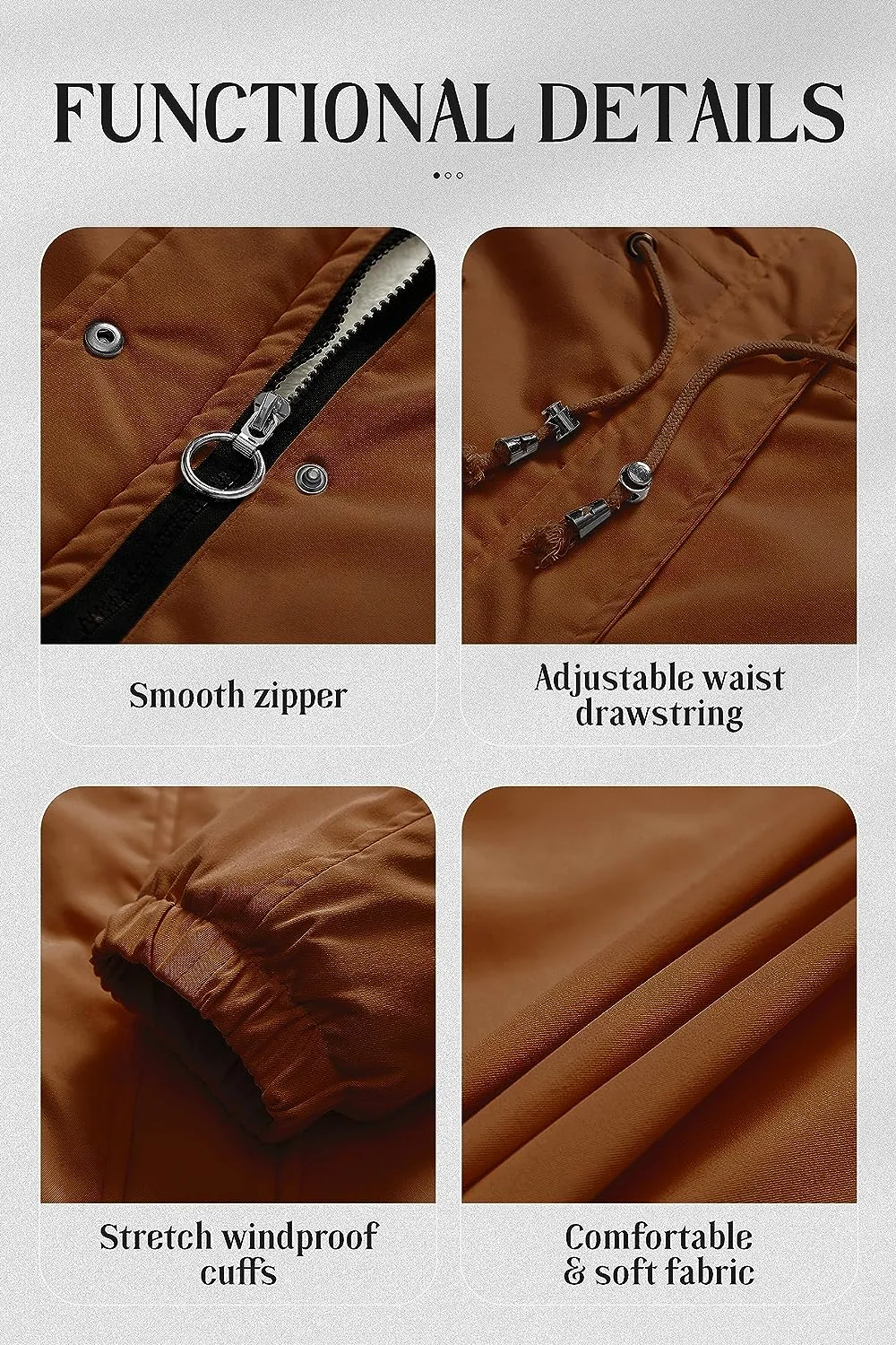 Women's Mid-Length Parka Winter Outerwear Jacket Soft Fleece Warm Snow Coat