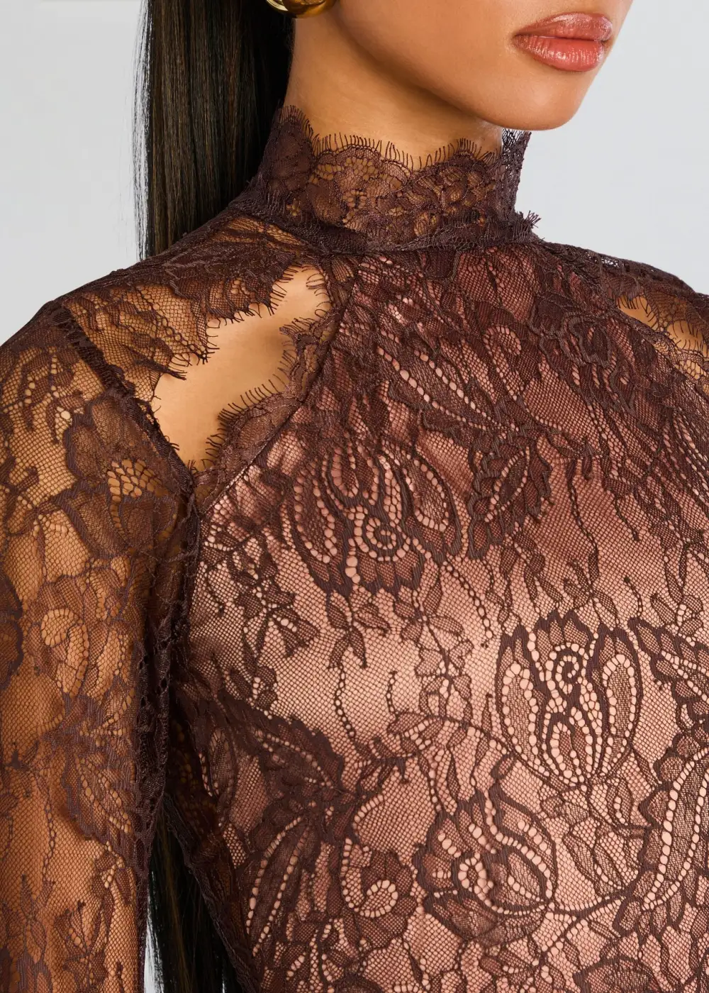 Lace Long Sleeve Dress