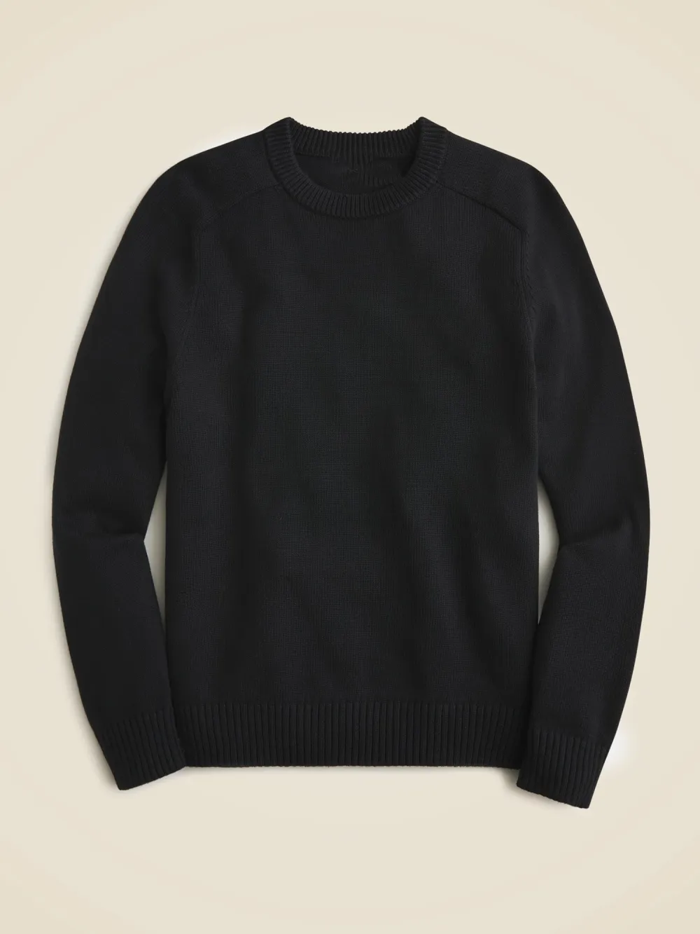 Black Crew Neck Knit Sweater