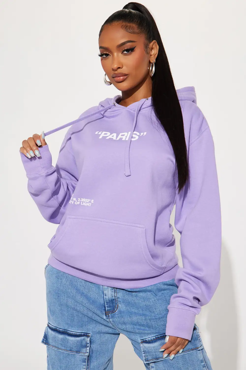 Destination Paris Hoodie - Lavender