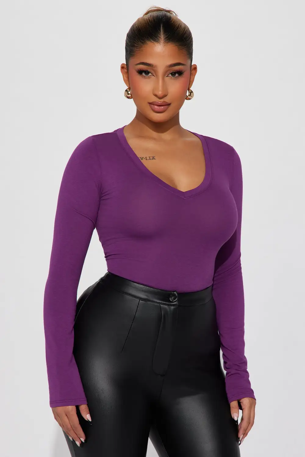 Your Everyday Long Sleeve Tee - Purple Dust