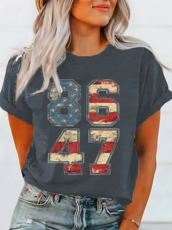 Women'S T-Shirt Women'S 8647 Waffle Crew Neck T-Shirt Pure Cotton Short Sleeves