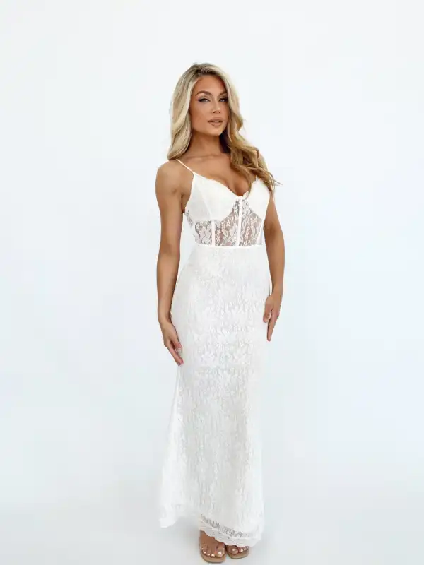 Laced In Love Maxi Dress