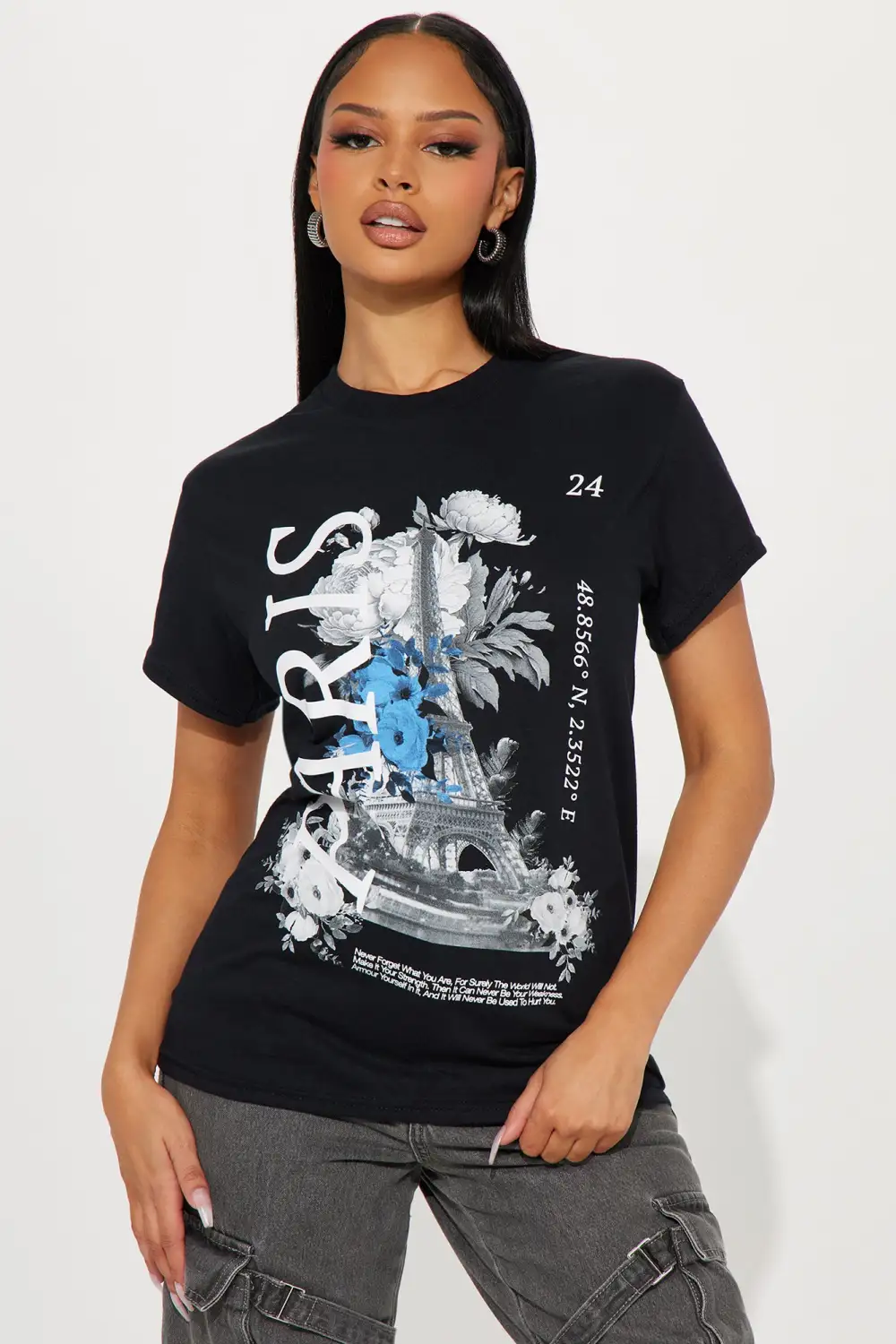 Pardon My French Paris Tee - Black