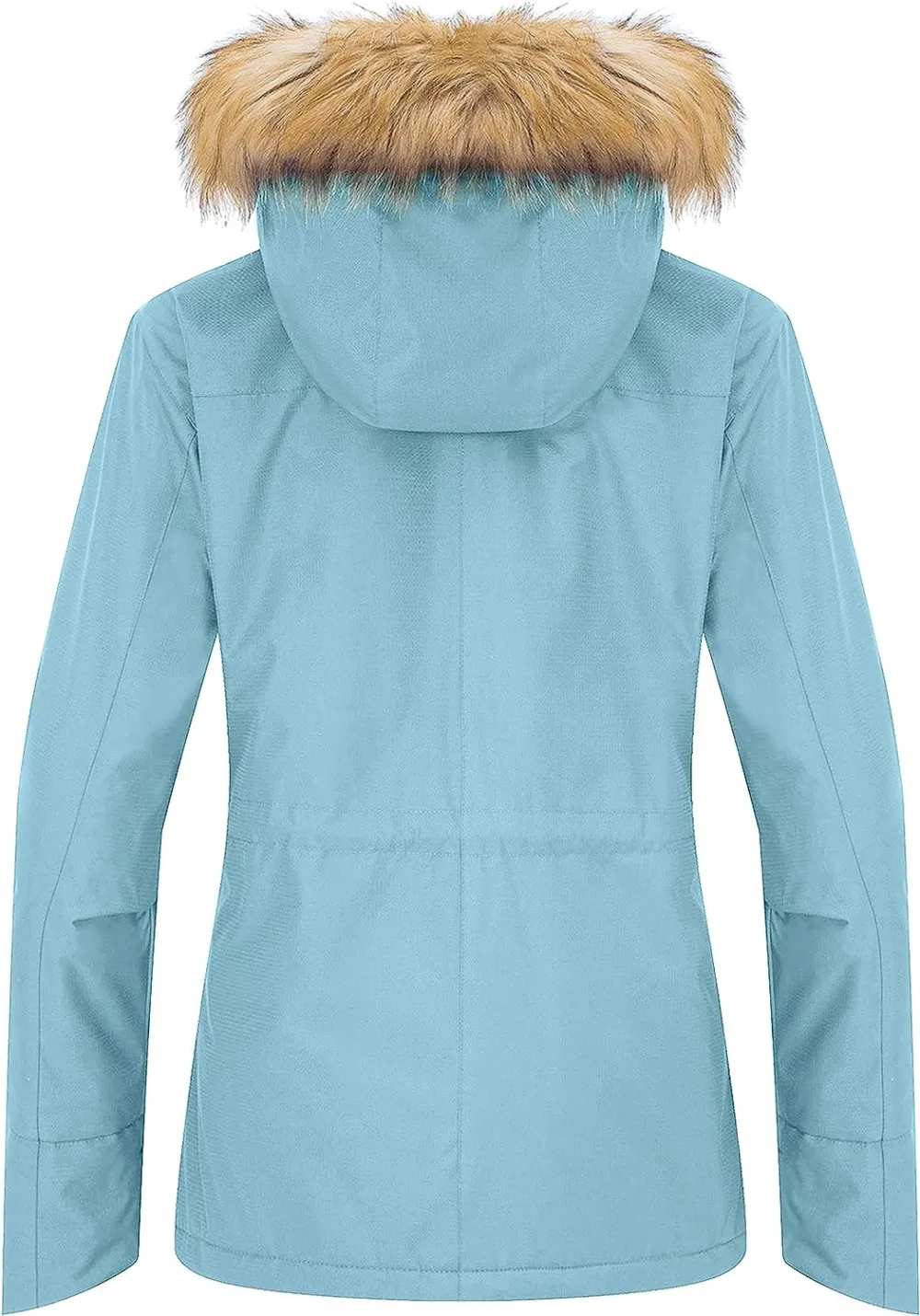 Women's Waterproof Ski Jacket Hooded Winter Snow Coat Mountain Snowboarding Jackets Insulated Fleece Parka