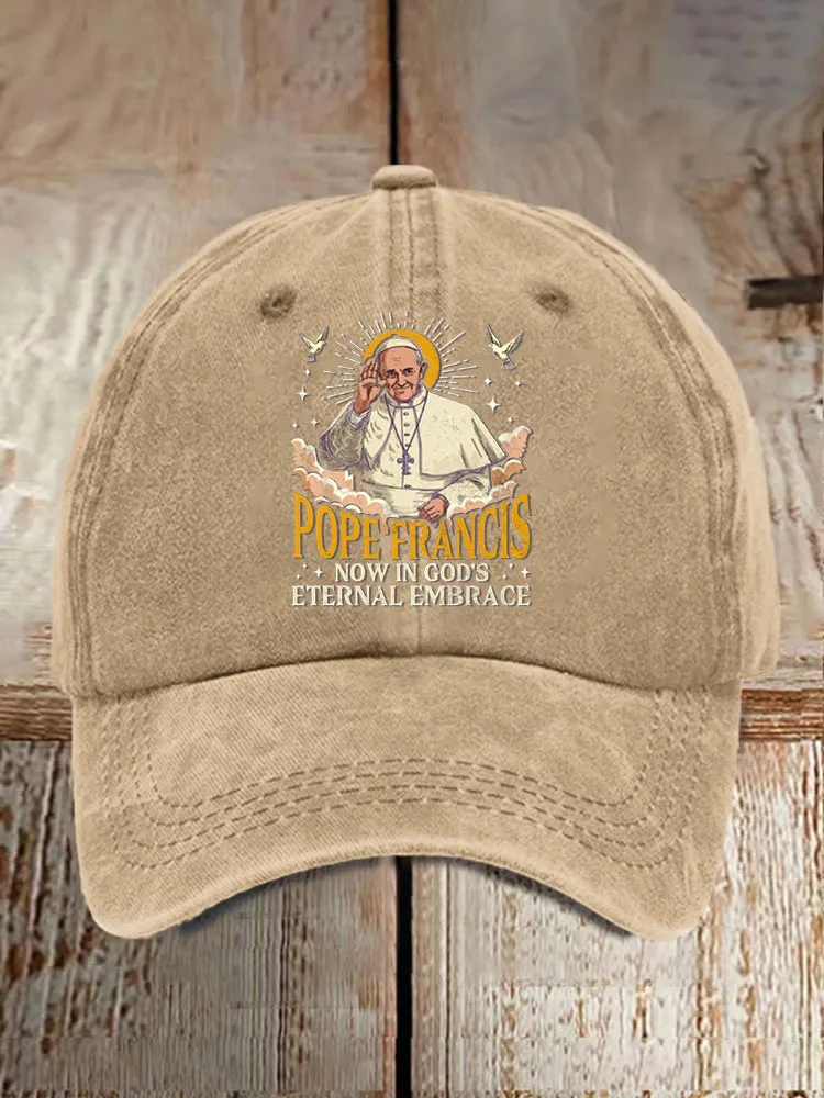 Men And Women's Now In God'S Eternal Embrace Washed Baseball Cap
