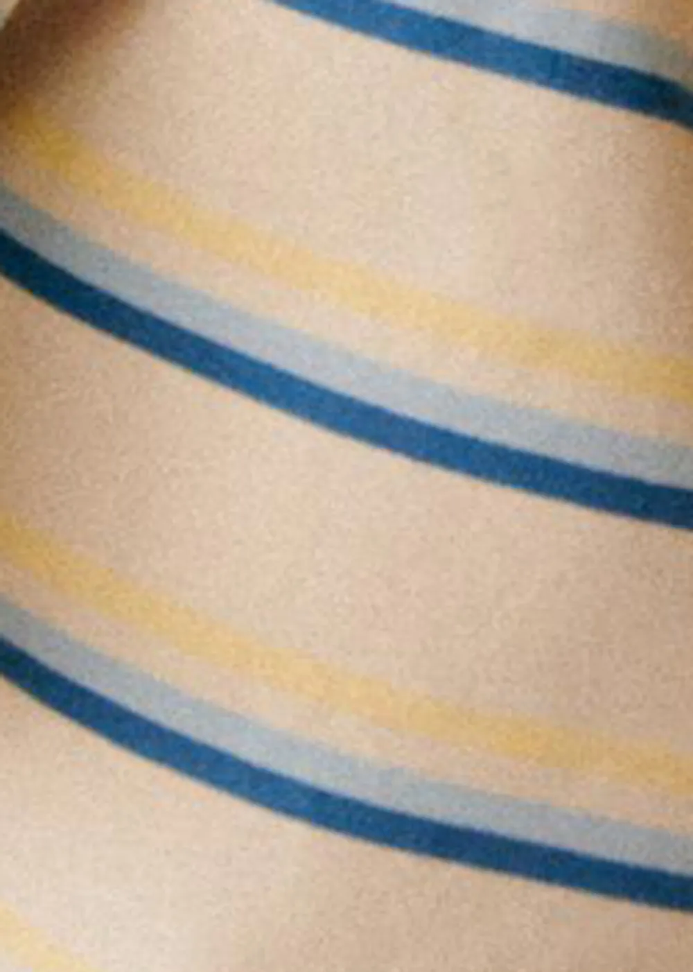 Striped Short Sleeve Cropped Organic Cotton T-Shirt