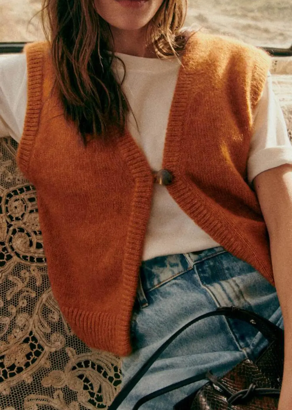 Solid Wool Cardigan Jacket