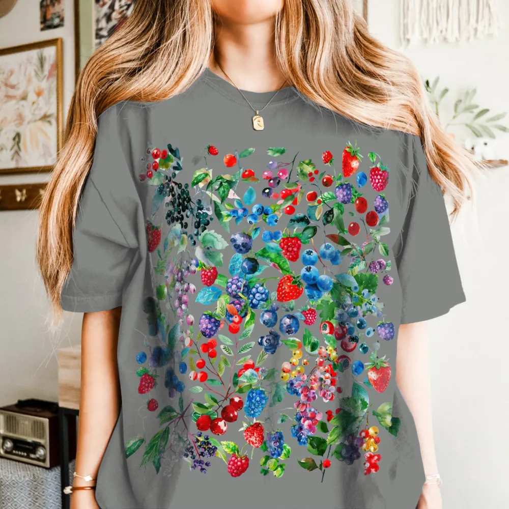 Fruit Pattern Short-Sleeved T-Shirts