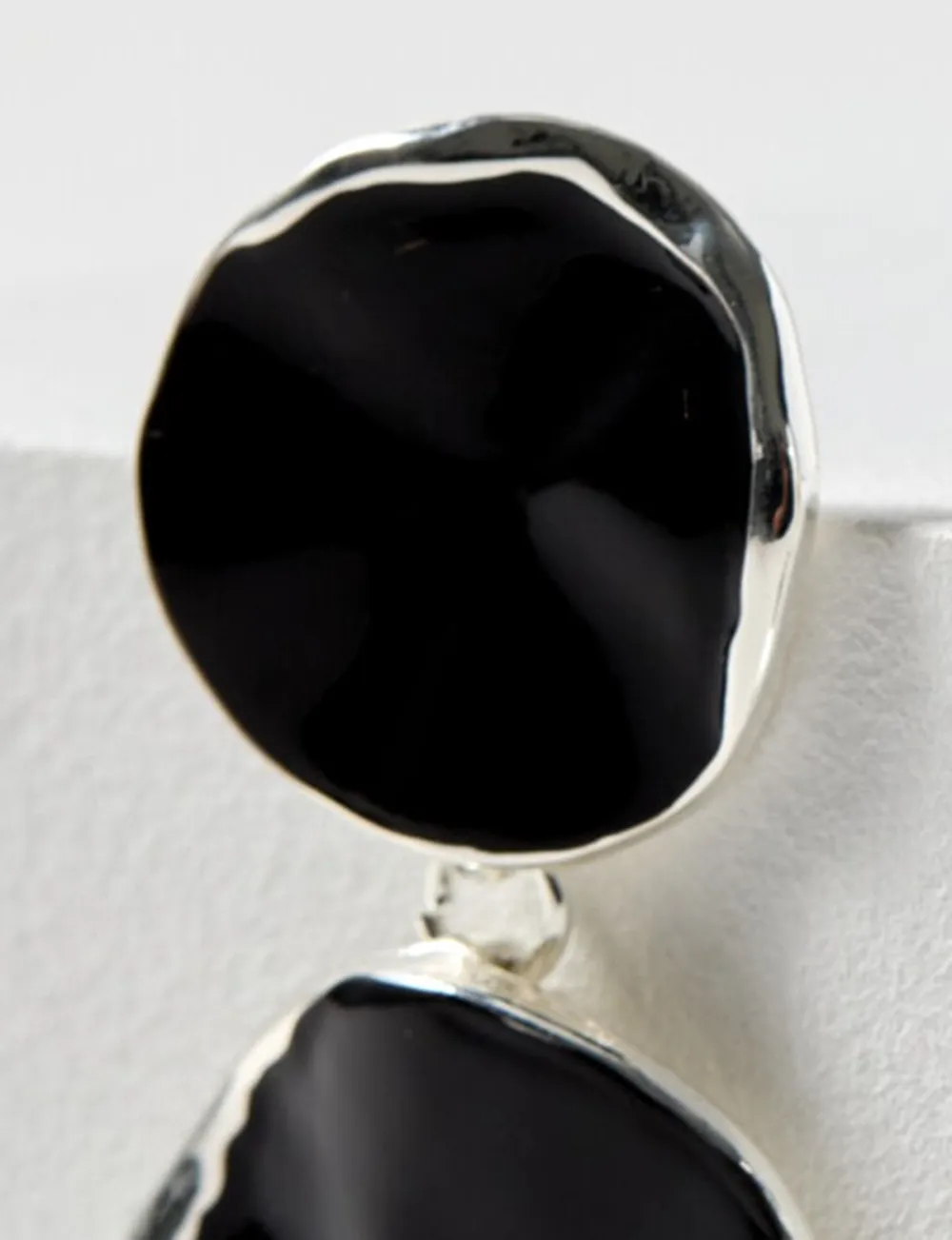 Simple High-End Niche Design Black Earrings