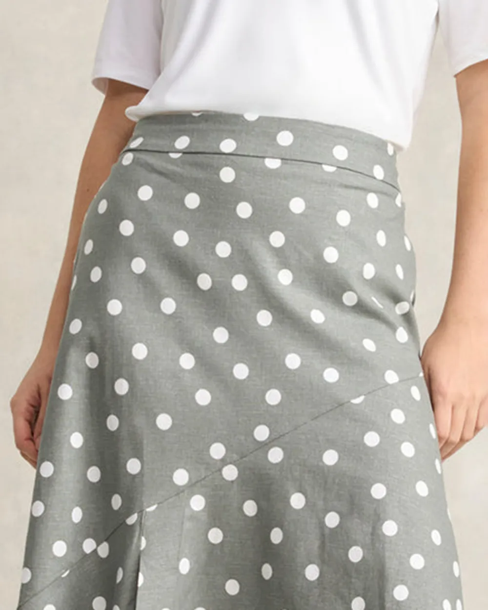 Printed Linen Skirt