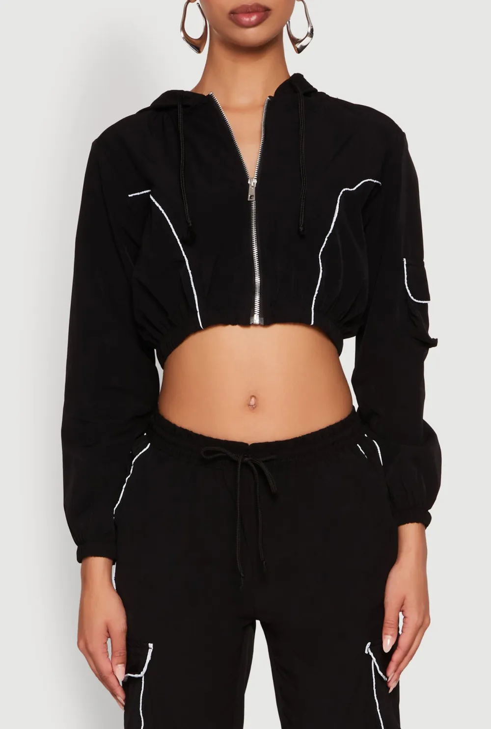 Sports Style Hooded Jacket
