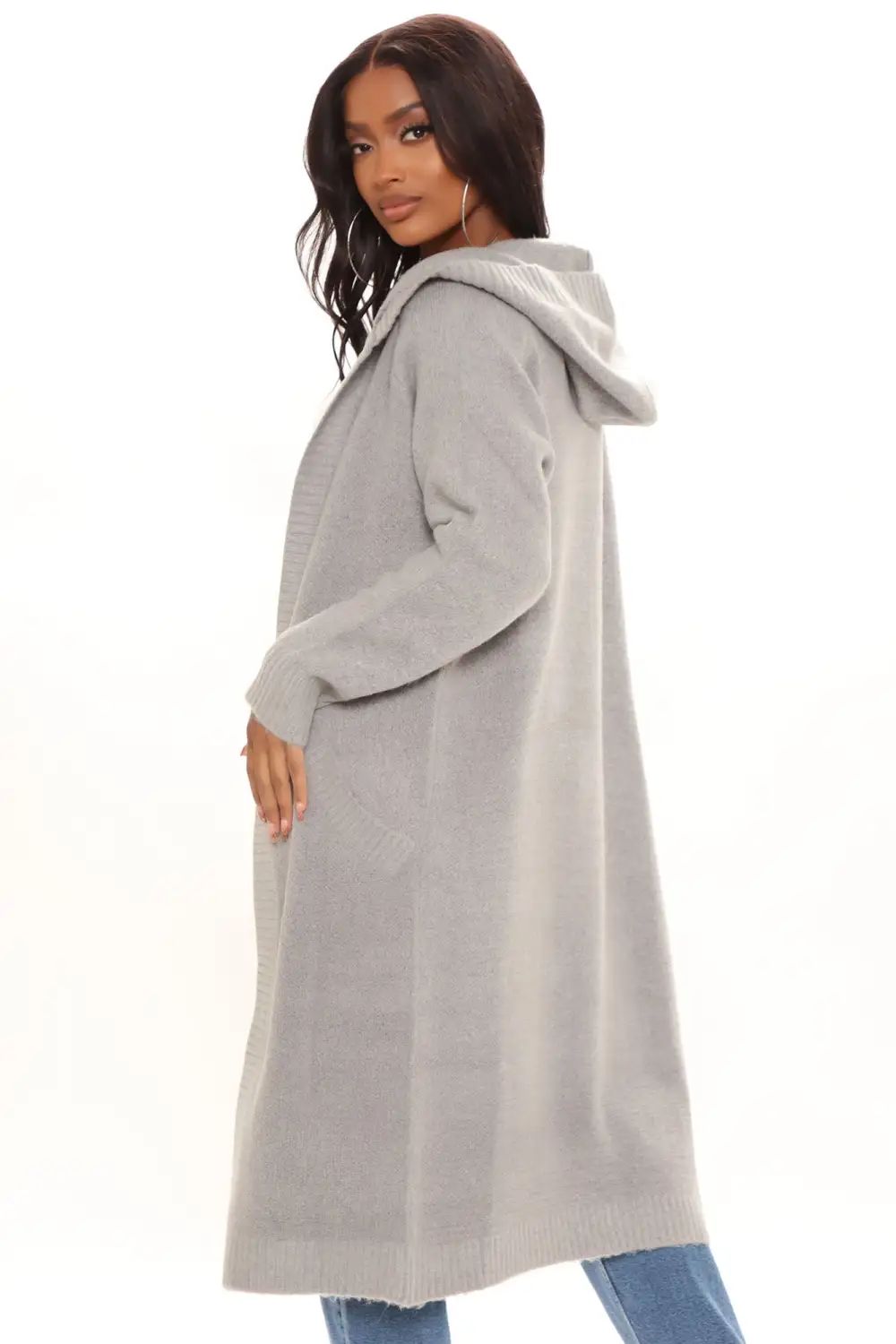 Dangerously Beautiful Solid Cardigan - Heather Grey