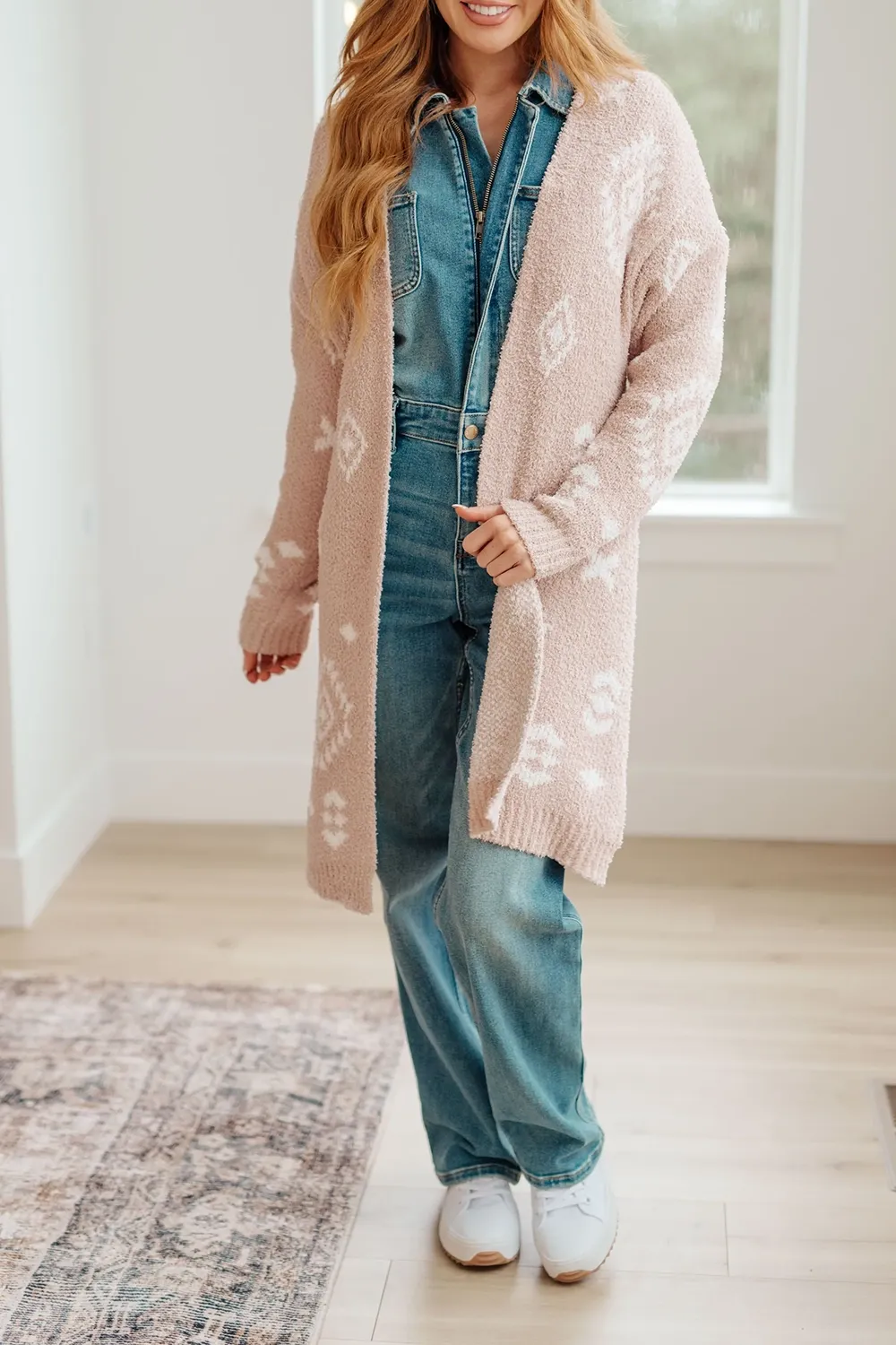 Blue Classic Minimalist Zipper Slim-Fit Jumpsuit