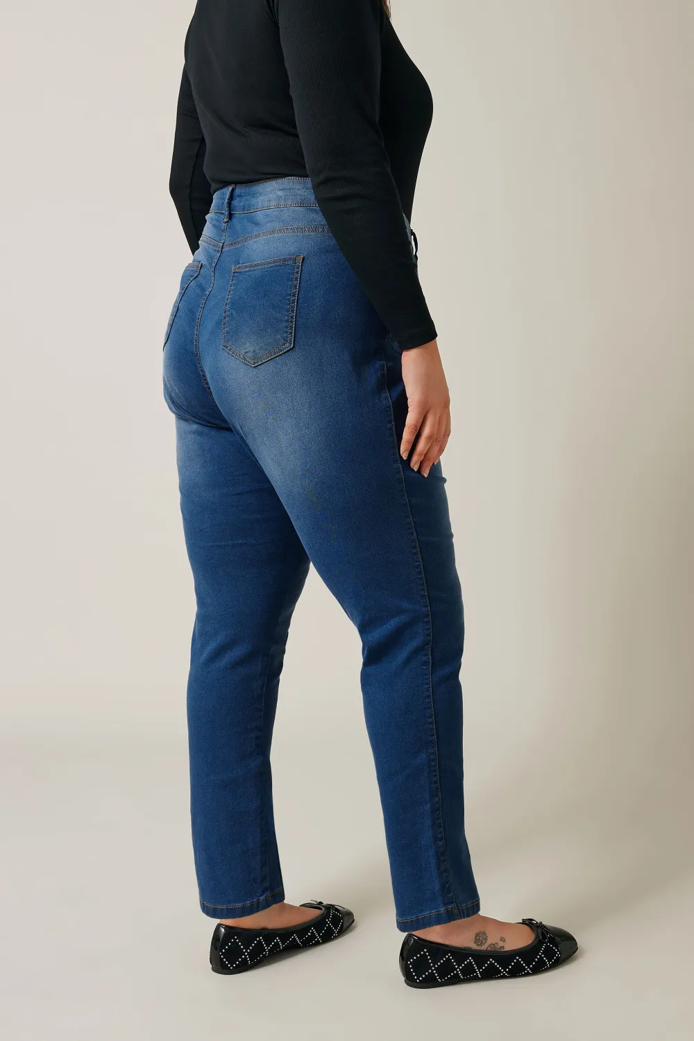 EVANS Curve Fit Blue Mid Wash Skinny Jeans