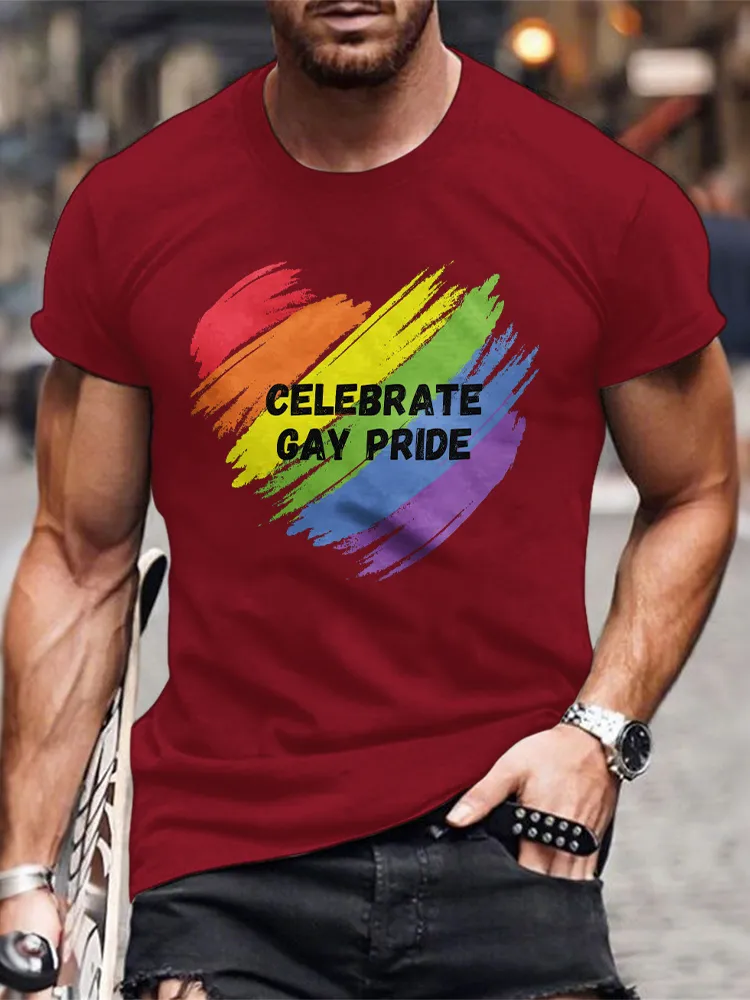 Men'S Celebrate Gay Pride T-Shirt