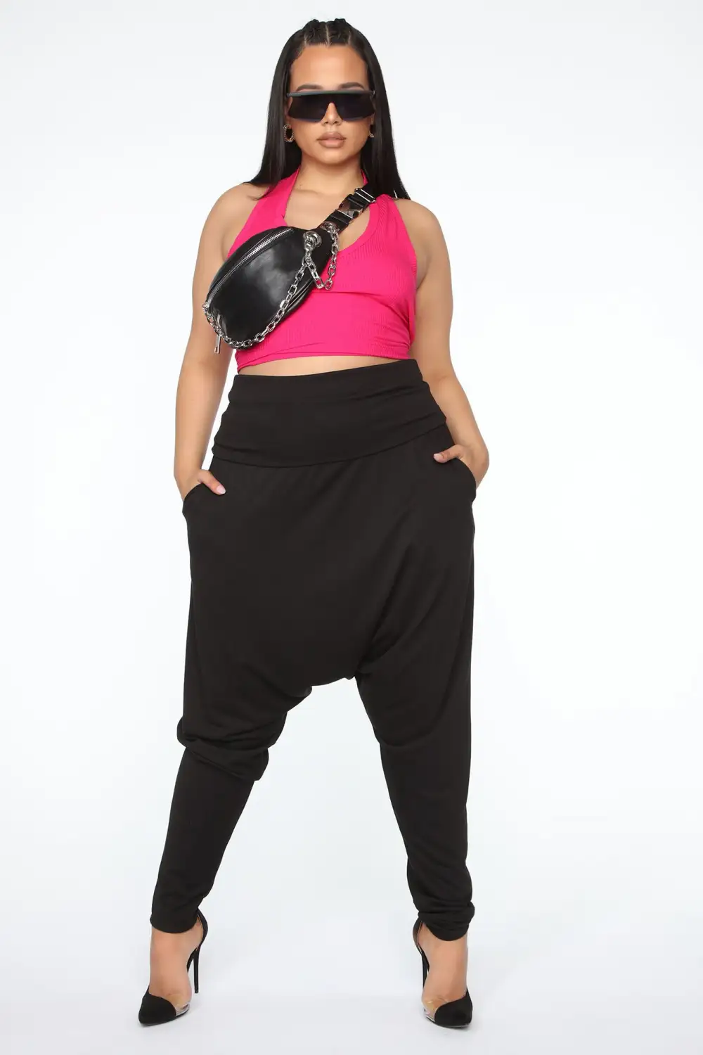 The New Me Halter Top - Hot Magenta