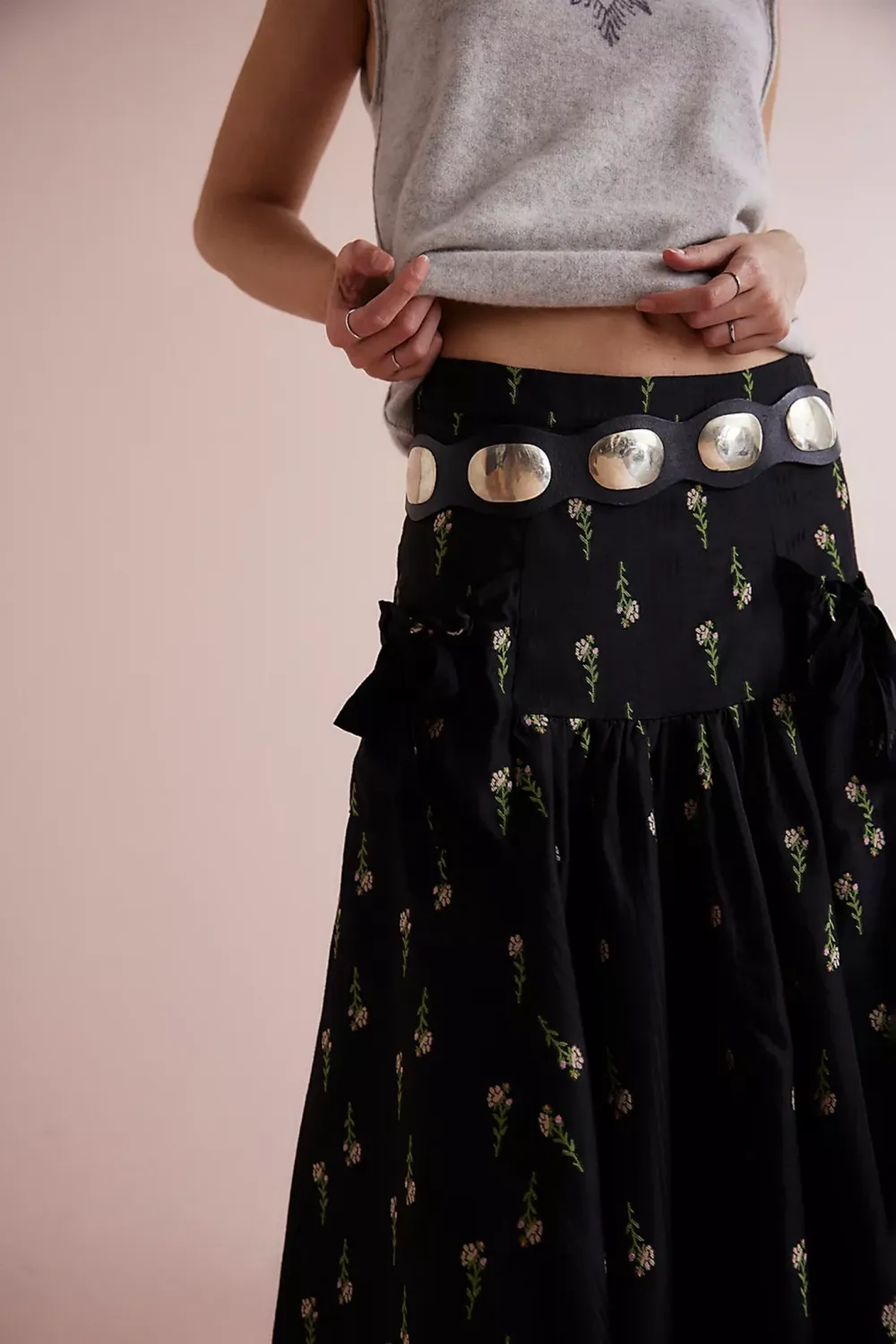 Floral Print Maxi Skirt