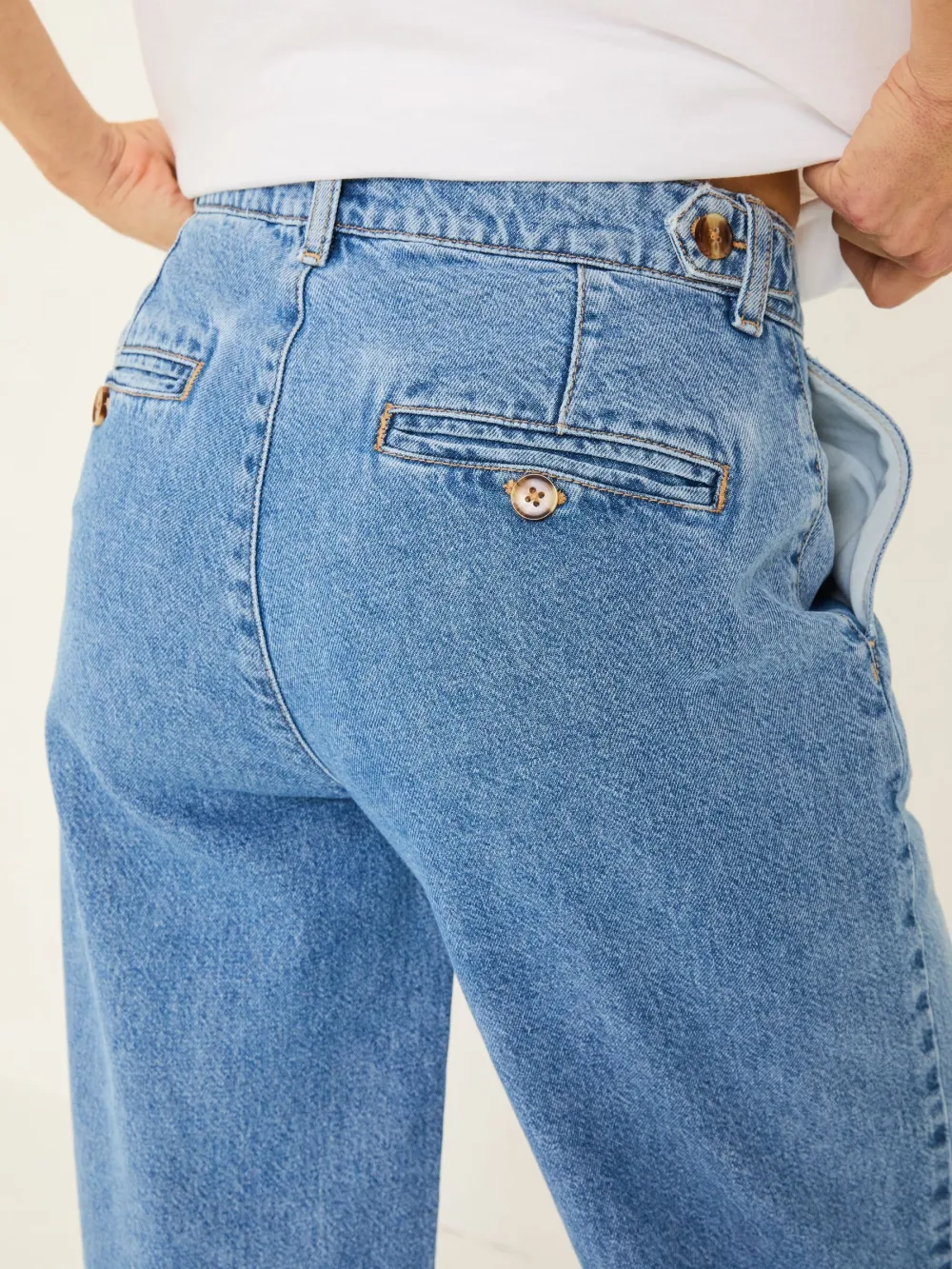 Ginger Denim Vintage Wide Leg Jeans