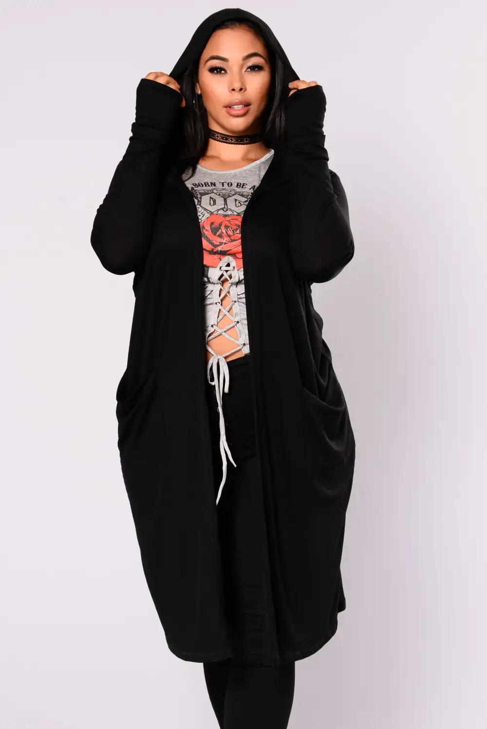 Sunday Kind Of Love Duster Jacket - Black