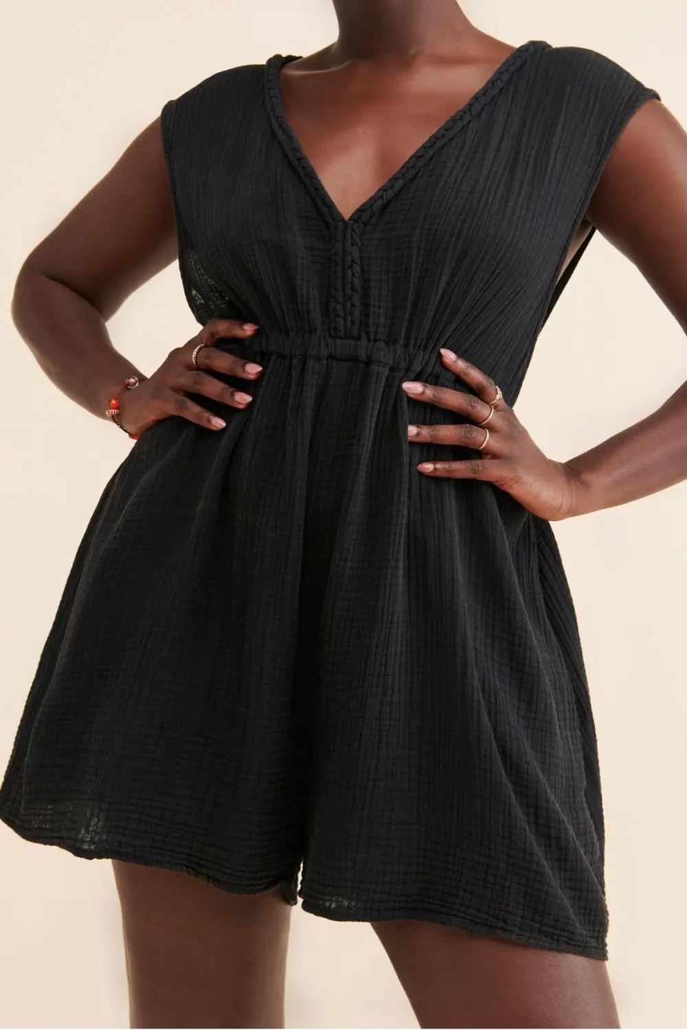 Strappy Braided Romper