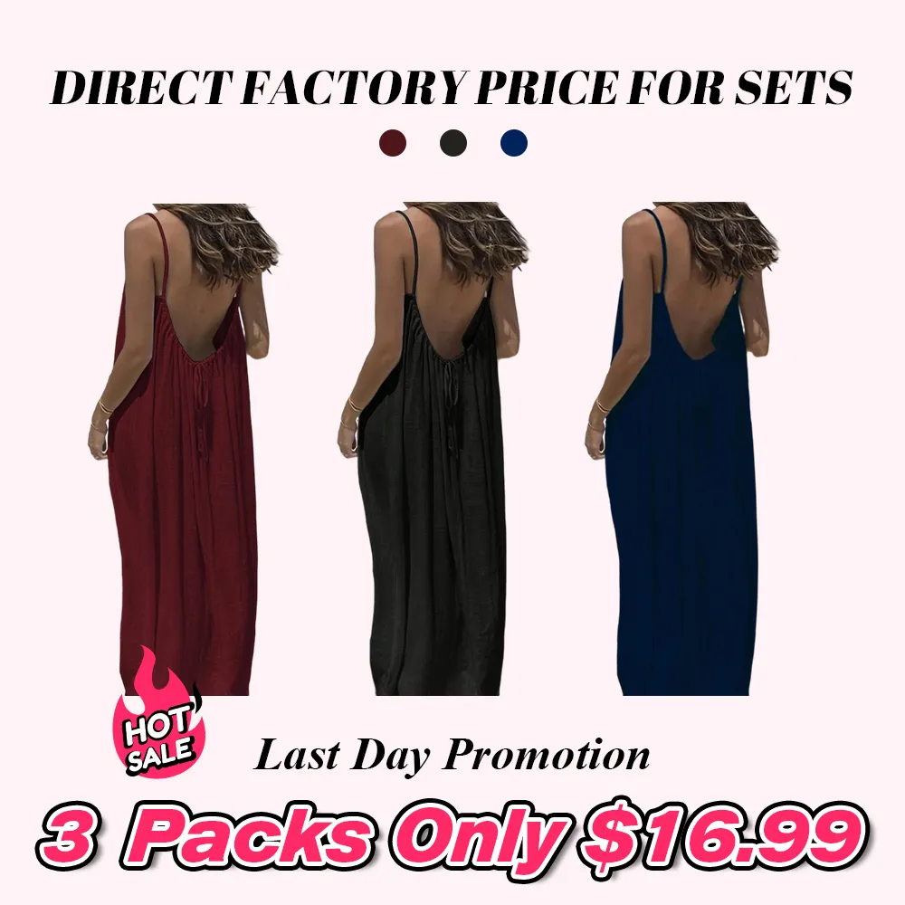 Women's Solid Color Cami Lounge Dress, Elegant Sleeveless Long Dress for Summer, Ladies Sleepwear for Indoor Wear