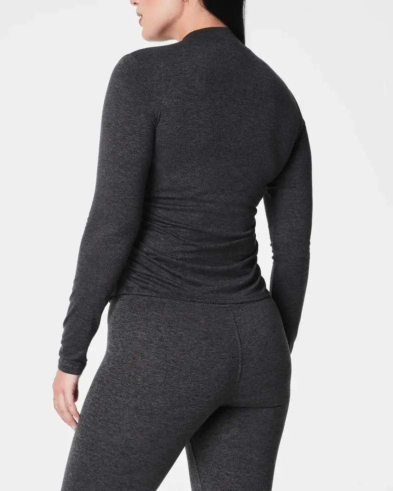 Long Sleeve Mockneck Top