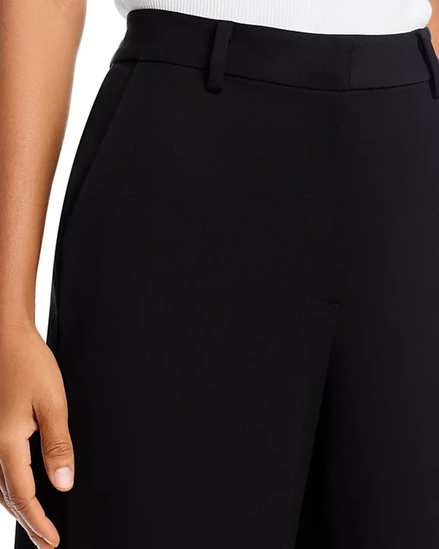 Black Wide leg Silhouette Pants