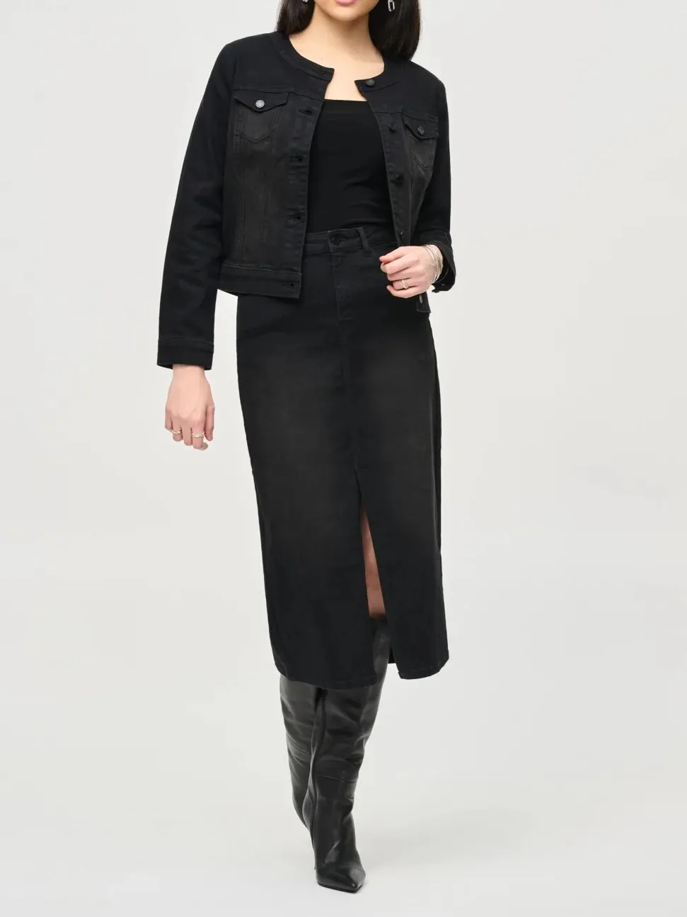 Classic Black Denim Jacket