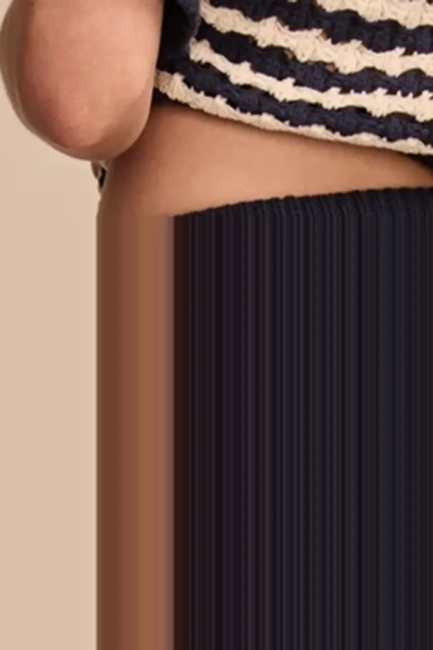 Drawstring Waist Turtledove Pointelle Short