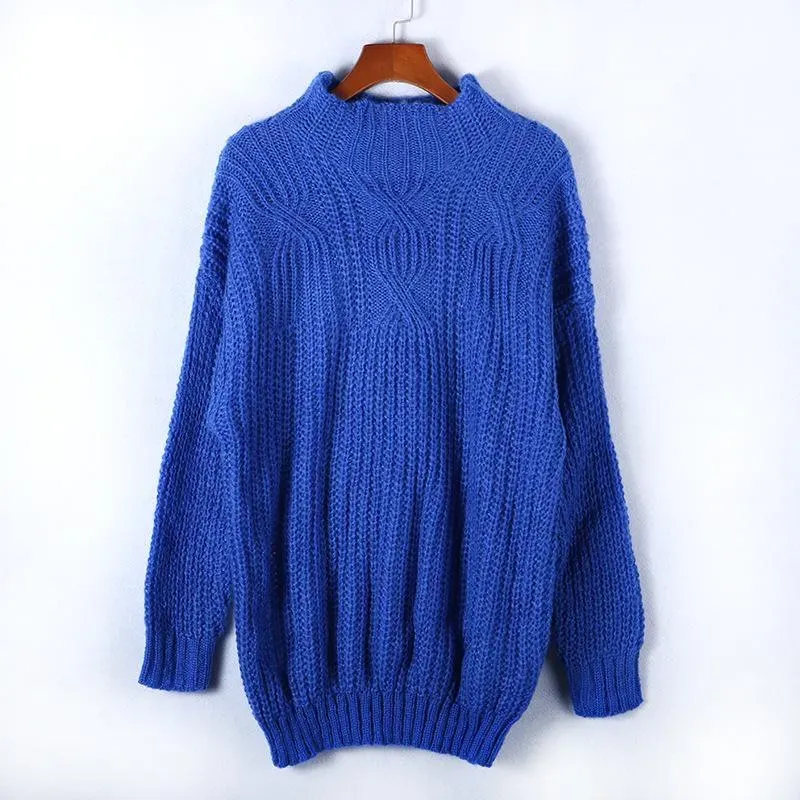 Casual Loose High Neck Knit
