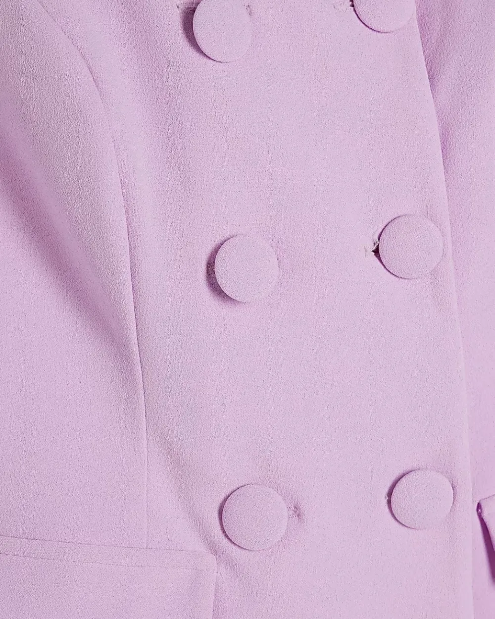 Purple Sleeveless Square Neck Multi-Breasted Short Bodysuits