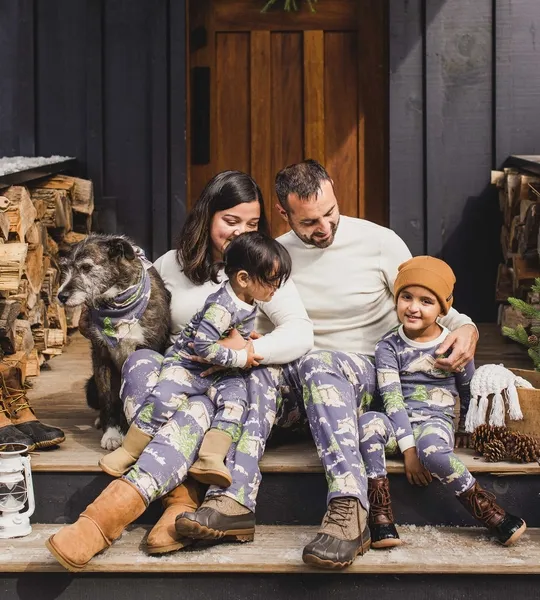 Home Sweet Home Organic Cotton Matching Family Pajamas